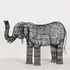 Wire Elephant Sculpture -Fashion Home Decor Store 1117258561 A